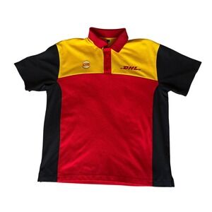 DHL Delivery Driver Employee Uniform Polo Shirt